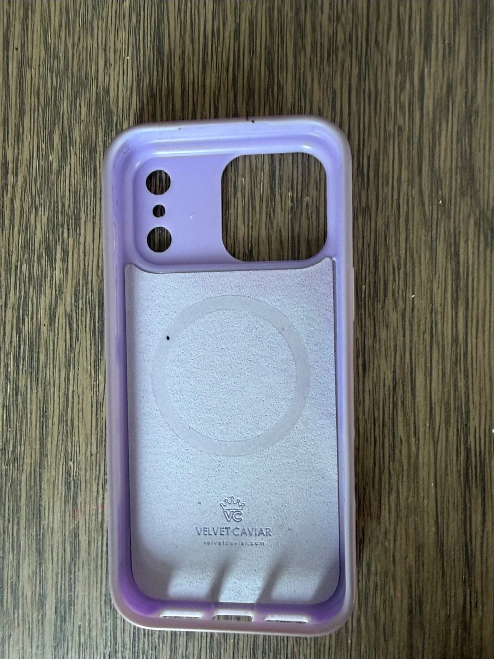 Velvet Caviar Lilac Silicone Phone Case with Crown Accent (iPhone 17 Pro Max)